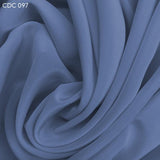 Silk Crepe de Chine - Stone Wash Blue