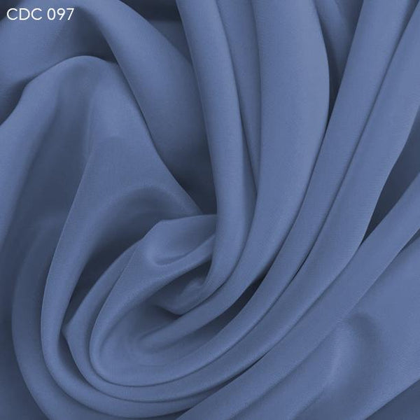 Arctic Blue Silk Crepe de Chine Fabric main image 1
