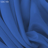 Silk Crepe de Chine - Azure Blue
