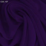 Silk Crepe de Chine - Royal Purple