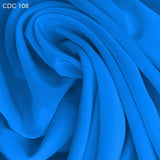 Silk Crepe de Chine - Dynamic Blue