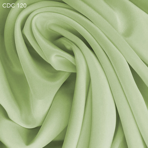 Hunter Green Silk Crepe de Chine Fabric