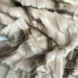 Ultra Soft Faux Fur - Tan/White