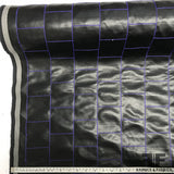 Embroidered Novelty Vinyl - Black - Fabrics & Fabrics NY