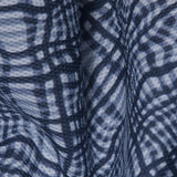 Abstract Checkered Print Novelty - Navy/White - Fabrics & Fabrics NY