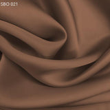 Brown Satin Faced Organza - Fabrics & Fabrics