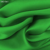 Bright Green Satin Faced Organza - Fabrics & Fabrics