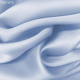 Misty Blue Satin Faced Organza - Fabrics & Fabrics