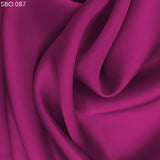 Pink Berry Satin Faced Organza - Fabrics & Fabrics
