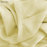 Pineapple Cream Silk Chiffon  - Fabrics & Fabrics