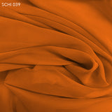 Silk Chiffon - Russet Orange
