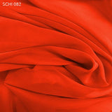 Silk Chiffon - Firecracker Red