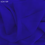 Silk Chiffon - Royal Blue - Fabrics & Fabrics