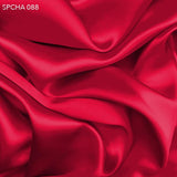 Silk Charmeuse - Strawberry Red