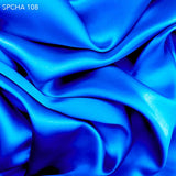 Dynamic Blue Silk Charmeuse - Fabrics & Fabrics