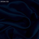 Navy Blue Silk Charmeuse - Fabrics & Fabrics