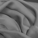 Silk Georgette - Steeple Grey