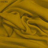 Silk Georgette - Mustard Gold - Fabrics & Fabrics