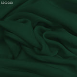Silk Georgette - Hunter Green - Fabrics & Fabrics