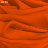 Silk Georgette - Traffic Cone Orange