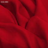 Silk Georgette - Cranberry Red