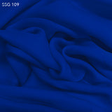 Silk Georgette - Royal Blue
