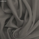 Moonstruck Grey Silk Habotai (China Silk) - Fabrics & Fabrics