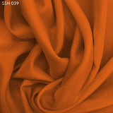 Silk Habotai (China Silk) - Russet Orange
