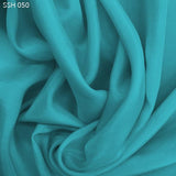 Silk Habotai (China Silk) - Aruba Blue