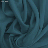 Arctic Blue Silk Habotai (China Silk) - Fabrics & Fabrics