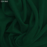 Hunter Green Silk Habotai (China Silk) - Fabrics & Fabrics