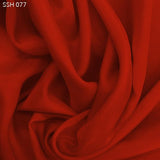 Silk Habotai (China Silk) - Lipstick Red