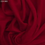 Cranberry Red Silk Habotai (China Silk) - Fabrics & Fabrics