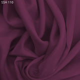 Silk Habotai (China Silk) - Sangria Purple