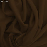 Caramel Brown Silk Habotai (China Silk)  - Fabrics & Fabrics