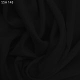 Blackest Black Silk Habotai (China Silk) - Fabrics & Fabrics
