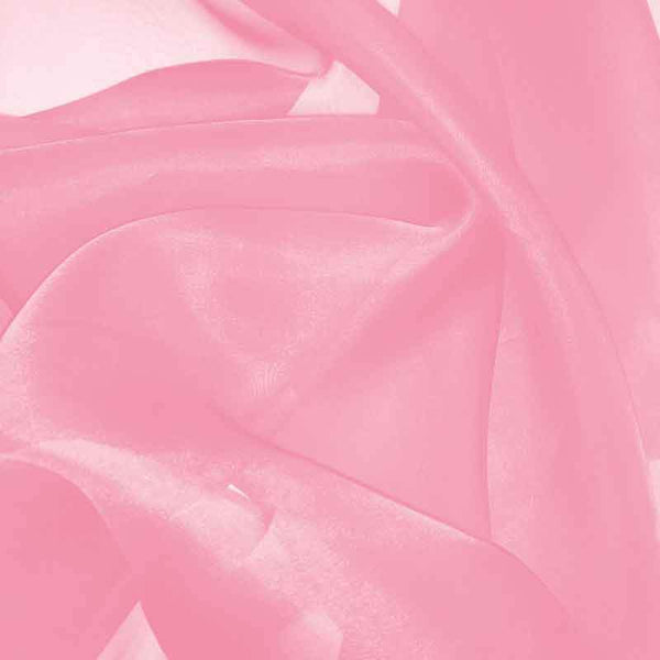 Solid Metallic Lamé Silk Organza - Pink/Gold