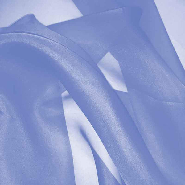 Misty Blue Silk Organza - Fabrics & Fabrics