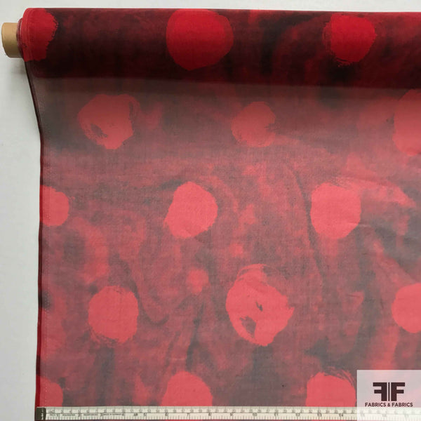 Red Violet Silk Organza Fabric main image 1