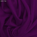 Violet Silk Habotai (China Silk) - Fabrics & Fabrics