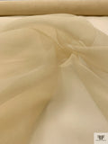 Solid Plain-Weave Silk Gazar - Beige