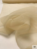 Solid Plain-Weave Silk Gazar - Beige