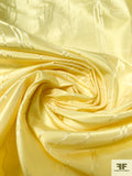 Bare Stems Jacquard-Weave Silk Taffeta - Light Yellow / Champagne
