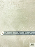 French Web of Sticks Jacquard-Weave Silk Taffeta - Light Ivory