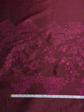 Italian Floral Metallic Brocade Panel - Grape Purple