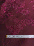 Italian Floral Metallic Brocade Panel - Grape Purple