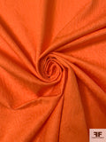 Italian Geometric Jacquard Cotton - Orange