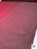 Made in Switzerland Shimmer Iridescent Crinkled Organza - Wine Red