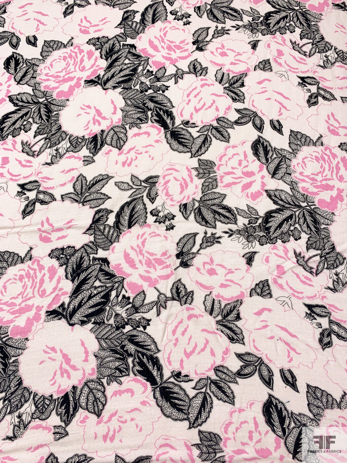 pink floral dress fabric Susan Winget - Vintage Bloom