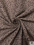 Animal Pattern Yarn-Dyed Linen-Weave Cotton - Brown / Light Beige